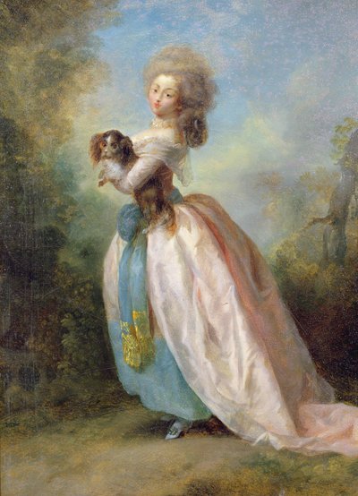 A Lady with a Dog by Jean Frederic Schall